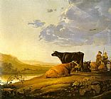 Young Herdsman with Cows by Aelbert Cuyp